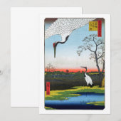 Utagawa Hiroshige - Minowa, Kanasugi, Mikawashima Kaart (Voorkant / Achterkant)