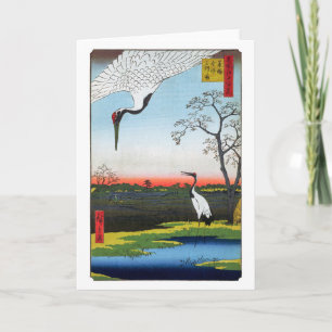 Utagawa Hiroshige - Minowa, Kanasugi, Mikawashima Kaart