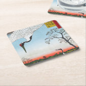 Utagawa Hiroshige - Minowa, Kanasugi, Mikawashima Kartonnen Onderzetters (Schuin)