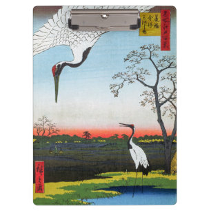 Utagawa Hiroshige - Minowa, Kanasugi, Mikawashima Klembord