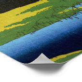 Utagawa Hiroshige - Minowa, Kanasugi, Mikawashima Poster (Hoek)