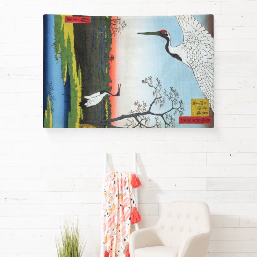 Utagawa Hiroshige - Minowa, Kanasugi, Mikawashima Spandoek (Insitu)