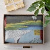 Utagawa Hiroshige - Minowa, Kanasugi, Mikawashima Tissuepapier (Geschenk)