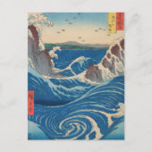 Utagawa Hiroshige - Naruto-draaikolk, provincie Aw Briefkaart (Voorkant)