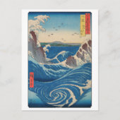 Utagawa Hiroshige - Naruto-draaikolk, provincie Aw Briefkaart (Voorkant)