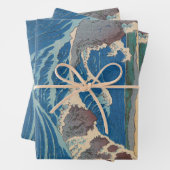 Utagawa Hiroshige - Naruto-draaikolk, provincie Aw Inpakpapier Vel (In situ)