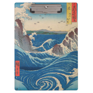 Utagawa Hiroshige - Naruto Whirlpool, provincie Aw Klembord
