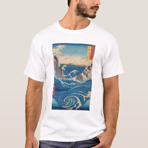 Utagawa Hiroshige - Naruto Whirlpool, provincie Aw T-shirt