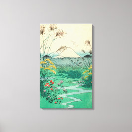 Utagawa Hiroshige - Otsuki Plain in de provincie K Canvas Afdruk