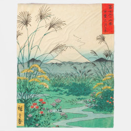 Utagawa Hiroshige - Otsuki Plain in de provincie K Fleece Deken