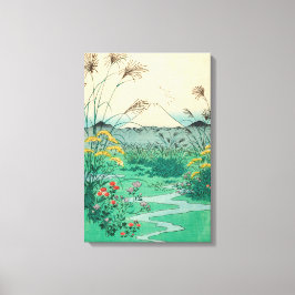 Utagawa Hiroshige - Otsuki-vlakte in de provincie Canvas Afdruk