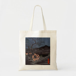 Utagawa Hiroshige - Oudjarige bosbranden Tote Bag
