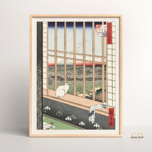 Utagawa Hiroshige Rijstvelden bij Asakusa Japans Poster