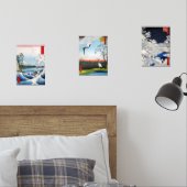 Utagawa Hiroshige - Selectie van meesterwerken Muurkunst Sets (Slaapkamer)