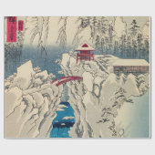 Utagawa Hiroshige - sneeuw op de berg Haruna Cadeaupapier (Vlak)