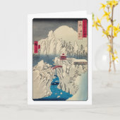 Utagawa Hiroshige - sneeuw op de berg Haruna Kaart (Gele Bloem)