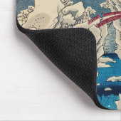 Utagawa Hiroshige - sneeuw op de berg Haruna Muismat (Hoek)