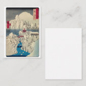 Utagawa Hiroshige - sneeuw op de berg Haruna Notitiekaartje (Voorkant / Achterkant)