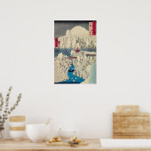 Utagawa Hiroshige - sneeuw op de berg Haruna Poster (Keuken)