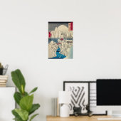 Utagawa Hiroshige - sneeuw op de berg Haruna Poster (Thuiskantoor)