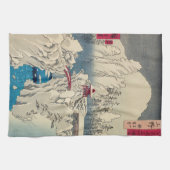 Utagawa Hiroshige - sneeuw op de berg Haruna Theedoek (Horizontaal)