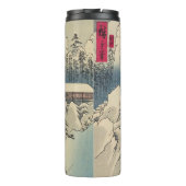 Utagawa Hiroshige - sneeuw op de berg Haruna Thermosbeker (Achterkant)