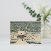 Utagawa Hiroshige-Snow Scene Briefkaart (Staand voorkant)