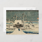 Utagawa Hiroshige-Snow Scene Briefkaart (Voorkant / Achterkant)