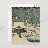 Utagawa Hiroshige-Snow Scene Briefkaart (Voorkant / Achterkant)