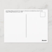 Utagawa Hiroshige - Trommelbrug bij Meguro Briefkaart (Achterkant)