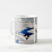 Utagawa Hiroshige - Trommelbrug bij Meguro Koffiemok (Voorkant links)