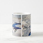 Utagawa Hiroshige - Trommelbrug bij Meguro Koffiemok (Center)