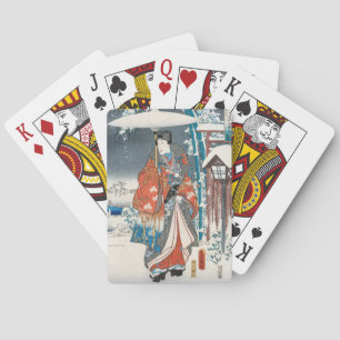 Utagawa Hiroshige - Verhaal van Genji, Elegante Pr Pokerkaarten