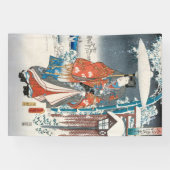 Utagawa Hiroshige - Verhaal van Genji, Elegante Pr Spandoek (Horizontaal)