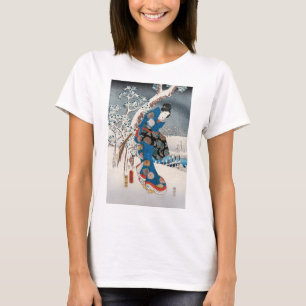 Utagawa Hiroshige - Verhaal van Genji, elegante vr T-shirt