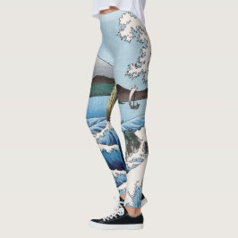 Utagawa Hiroshige - Zee bij Satta, provincie Surug Leggings