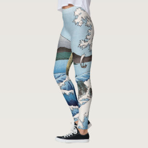 Utagawa Hiroshige - Zee bij Satta, provincie Surug Leggings