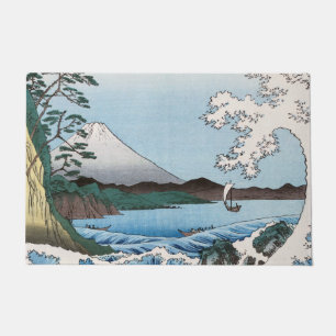 Utagawa Hiroshige - Zee van Satta, provincie Surug Deurmat