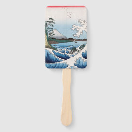 Utagawa Hiroshige - Zee van Satta, provincie Surug Handwaaier