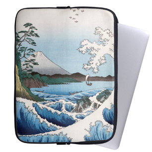 Utagawa Hiroshige - Zee van Satta, provincie Surug Laptop Sleeve