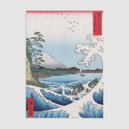 Utagawa Hiroshige - Zee van Satta, provincie Surug Tissuepapier