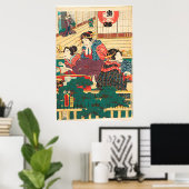 Utagawa Kunisada Poster (Thuiskantoor)