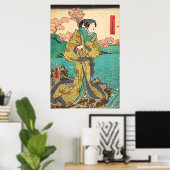 Utagawa Kunisada Poster (Thuiskantoor)