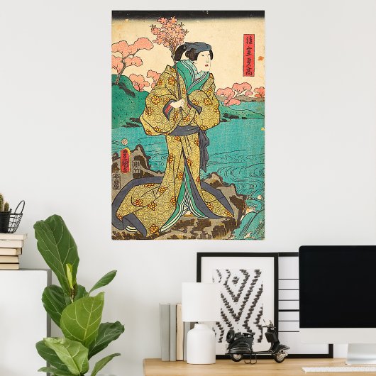 Utagawa Kunisada Poster (Thuiskantoor)