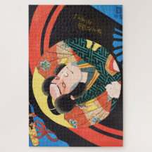 Utagawa kuniyoshi afbeelding Kabuki acteur op een 