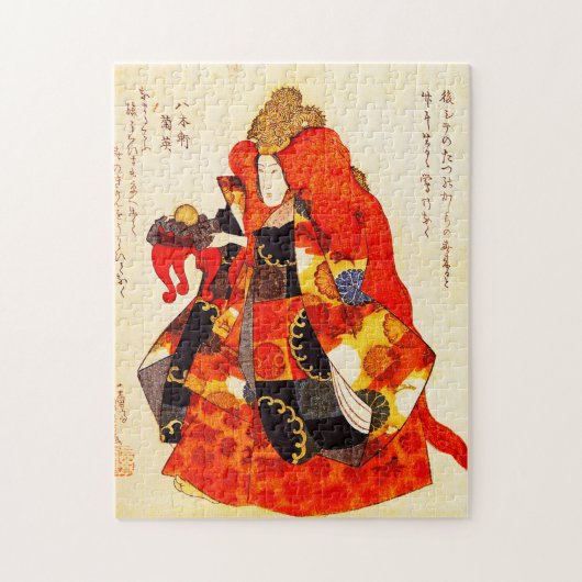 Utagawa Kuniyoshi-Geisha Legpuzzel (Verticaal)