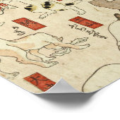 Utagawa Kuniyoshi - Katten Poster (Hoek)