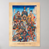 Utagawa Kuniyoshi Legendary Suikoden helden Poster (Voorkant)
