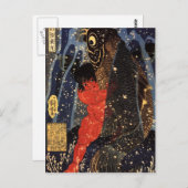 Utagawa Kuniyoshi: Sakata Kintoki worstelt Briefkaart (Voorkant / Achterkant)
