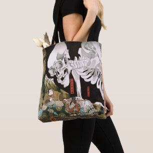 Utagawa Kuniyoshi Warrior vs. Ghost, Japanse kunst Tote Bag